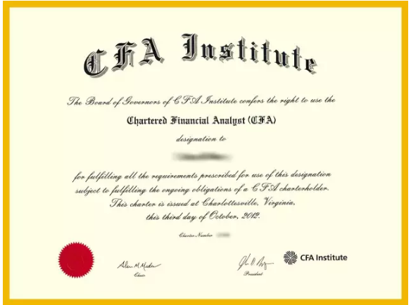 CFA中国区的证书是中文版还是英文版？